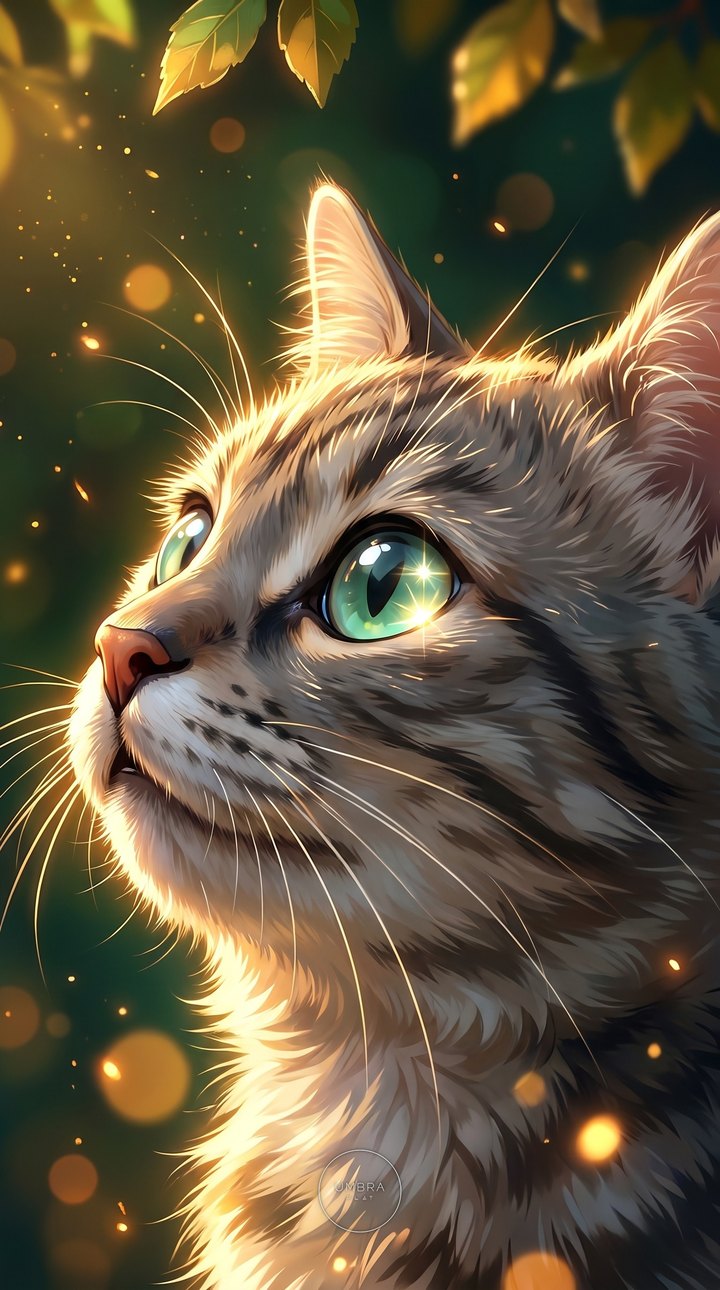 Grey Tabby · Glossy wallpaper